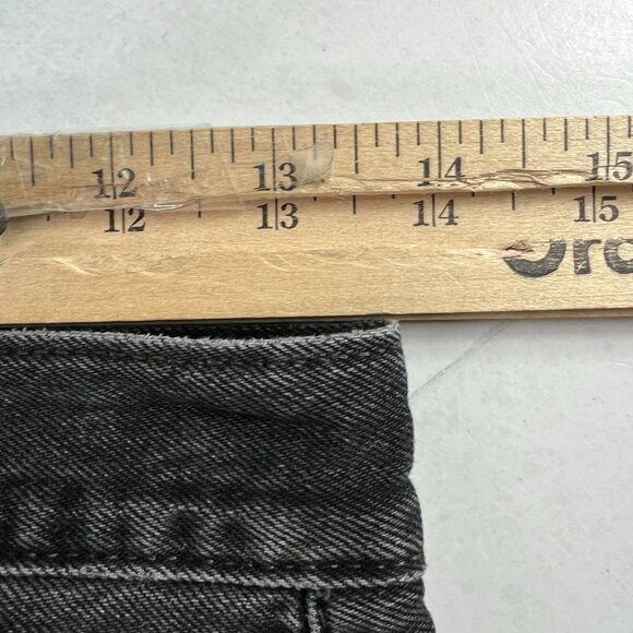 Levi's Jeans Women's 27x27* Big E Wedgie Straight Black Distressed Denim Tag 26 - Picture 16 of 16